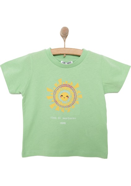 Basic Güneş Baskılı Tshirt Erkek Bebek