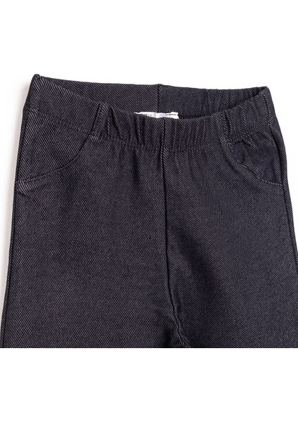 Kız Denim Görünümlü Tayt Kız Bebek