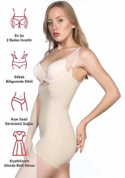 Modlive Ten Emay 2058 Göğsü Açık Kısa Paça Boy Korse fırsatları