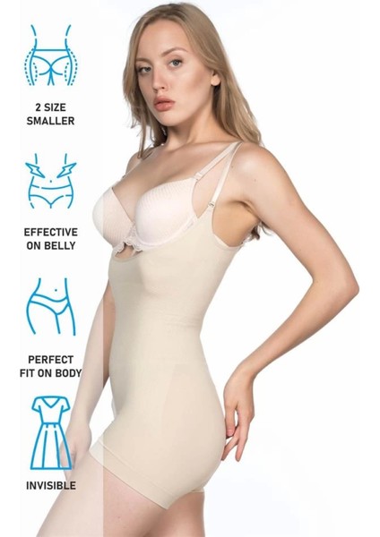 Modlive Ten Emay 2058 Göğsü Açık Kısa Paça Boy Korse indirimleri