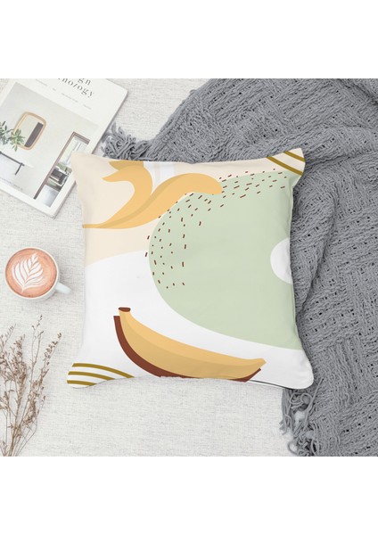 Çift Taraf Baskılı Gizli Di Özel Tasarım Süet Dokulu Kırlent Kılıfı Takımı 42