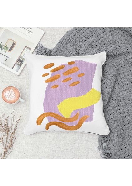 Çift Taraf Baskılı Gizli Di Özel Tasarım Süet Dokulu Kırlent Kılıfı Takımı 256