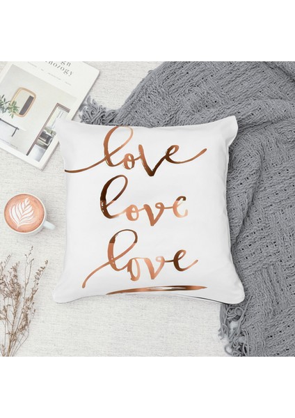 Çift Taraf Baskılı Gizli Di Özel Tasarım Süet Dokulu Kırlent Kılıfı Takımı 152