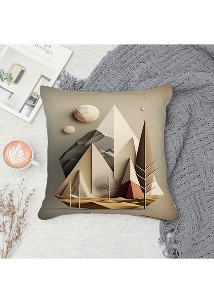 Çift Taraf Baskılı Gizli Di Özel Tasarım Süet Dokulu Kırlent Kılıfı Takımı 79