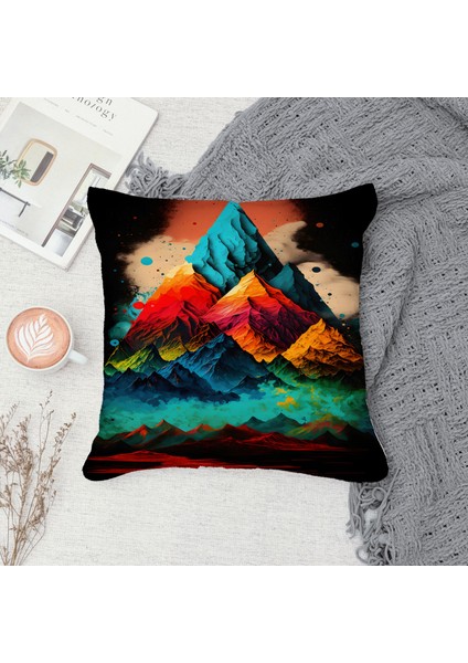 Çift Taraf Baskılı Gizli Di Özel Tasarım Süet Dokulu Kırlent Kılıfı Takımı 83