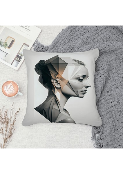 Çift Taraf Baskılı Gizli Di Özel Tasarım Süet Dokulu Kırlent Kılıfı Takımı 105