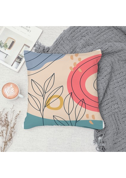 Çift Taraf Baskılı Gizli Di Özel Tasarım Süet Dokulu Kırlent Kılıfı Takımı 208