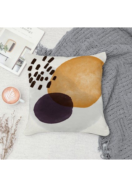 Çift Taraf Baskılı Gizli Di Özel Tasarım Süet Dokulu Kırlent Kılıfı Takımı 227