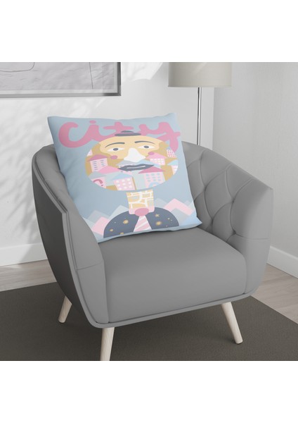 Çift Taraf Baskılı Gizli Di Özel Tasarım Süet Dokulu Kırlent Kılıfı Takımı 13 fırsatları