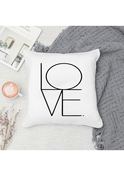 Çift Taraf Baskılı Gizli Di Özel Tasarım Süet Dokulu Kırlent Kılıfı Takımı 149