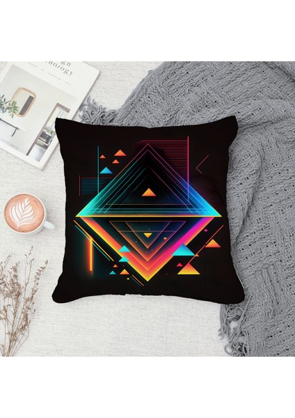 Çift Taraf Baskılı Gizli Di Özel Tasarım Süet Dokulu Kırlent Kılıfı Takımı 106