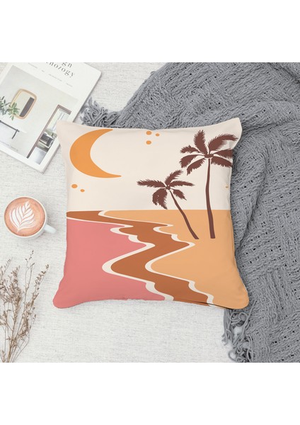 Çift Taraf Baskılı Gizli Di Özel Tasarım Süet Dokulu Kırlent Kılıfı Takımı 174