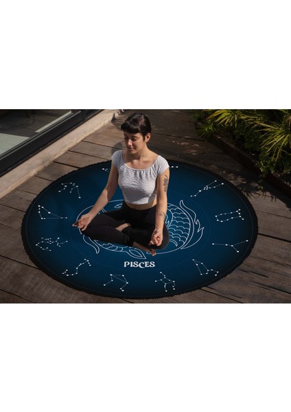 Yoga, Meditasyon,burçlar ve Mandala Temalı, Meditasyon Halısı 40