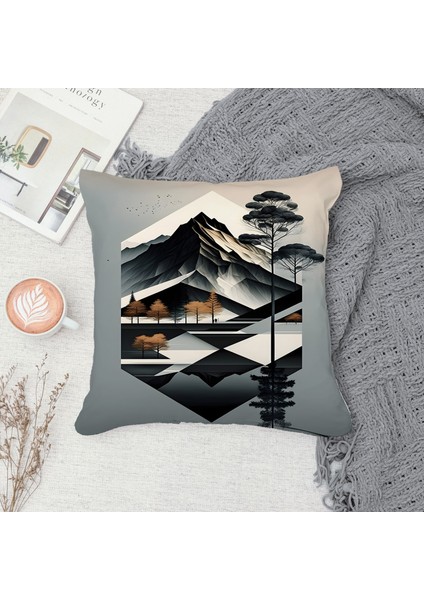 Çift Taraf Baskılı Gizli Di Özel Tasarım Süet Dokulu Kırlent Kılıfı Takımı 86