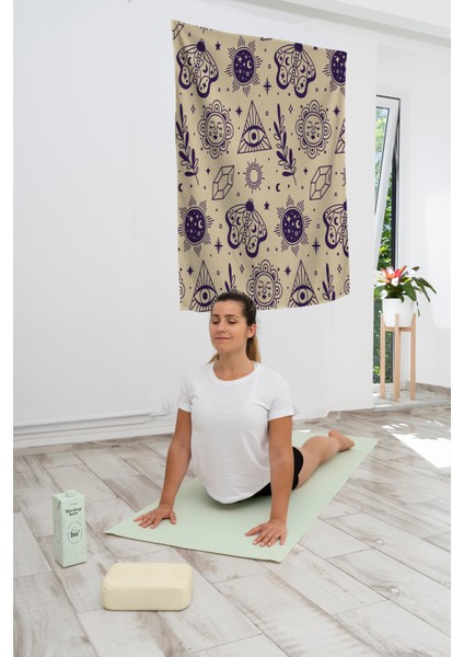 Bohem,yoga, Meditasyon,burçlar ve Mandala Temalı, Duvar Örtüsü 81