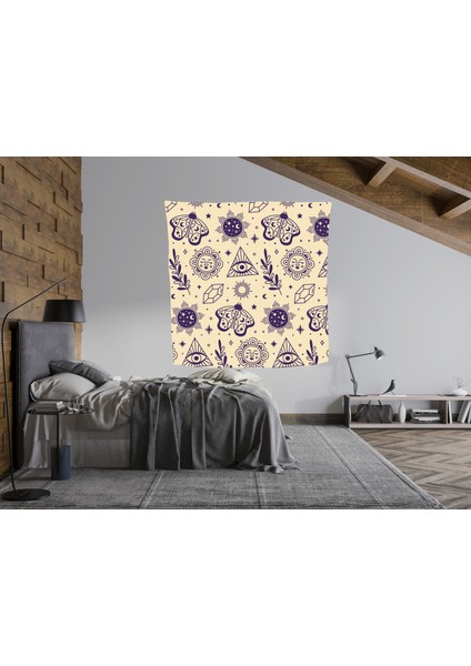 Bohem,yoga, Meditasyon,burçlar ve Mandala Temalı, Duvar Örtüsü 81