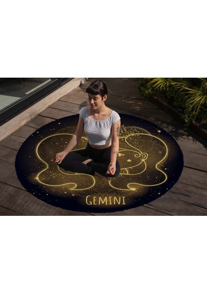 Yoga, Meditasyon,burçlar ve Mandala Temalı, Meditasyon Halısı 17
