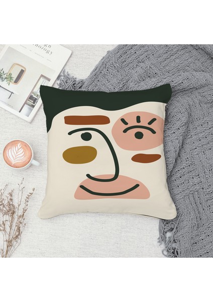 Çift Taraf Baskılı Gizli Di Özel Tasarım Süet Dokulu Kırlent Kılıfı Takımı 18