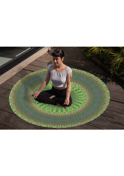 Yoga, Meditasyon,burçlar ve Mandala Temalı, Meditasyon Halısı 05