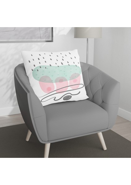 Çift Taraf Baskılı Gizli Di Özel Tasarım Süet Dokulu Kırlent Kılıfı Takımı 260 fırsatları