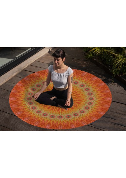 Yoga, Meditasyon,burçlar ve Mandala Temalı, Meditasyon Halısı 11