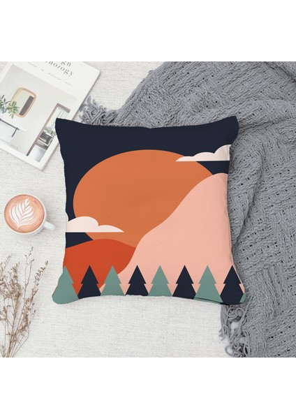 Çift Taraf Baskılı Gizli Di Özel Tasarım Süet Dokulu Kırlent Kılıfı Takımı 181