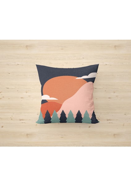 Çift Taraf Baskılı Gizli Di Özel Tasarım Süet Dokulu Kırlent Kılıfı Takımı 181 modelleri