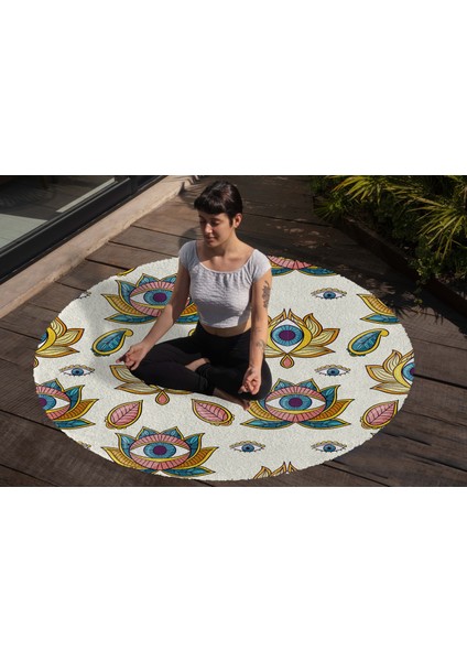 Yoga, Meditasyon,burçlar ve Mandala Temalı, Meditasyon Halısı 97