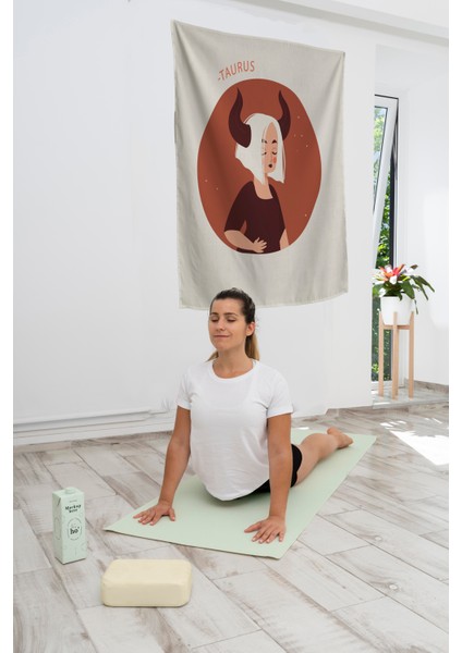 Bohem,yoga, Meditasyon,burçlar ve Mandala Temalı, Duvar Örtüsü 87
