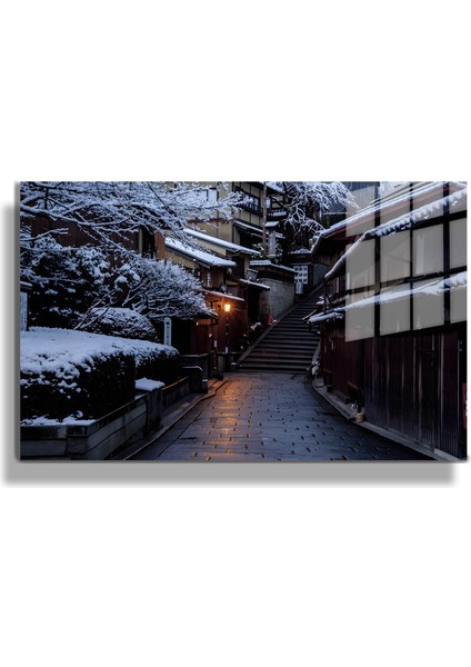 Şehirler ve Manzaralar, Yapay Zeka Destekli, 3D Dekoratif Baskı Yatay Cam Tablo 385