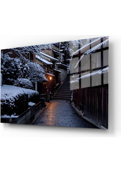 Şehirler ve Manzaralar, Yapay Zeka Destekli, 3D Dekoratif Baskı Yatay Cam Tablo 385 fiyatları