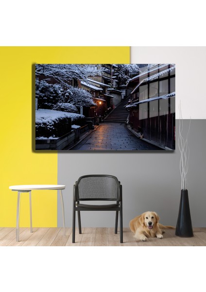 Şehirler ve Manzaralar, Yapay Zeka Destekli, 3D Dekoratif Baskı Yatay Cam Tablo 385 modelleri