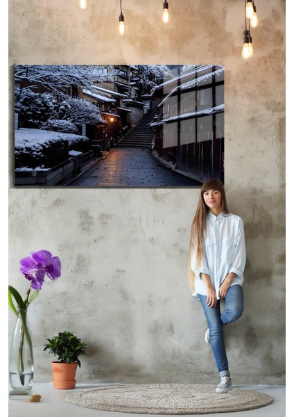 Şehirler ve Manzaralar, Yapay Zeka Destekli, 3D Dekoratif Baskı Yatay Cam Tablo 385 fırsatları