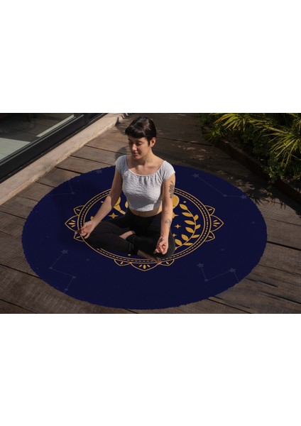 Yoga, Meditasyon,burçlar ve Mandala Temalı, Meditasyon Halısı 107