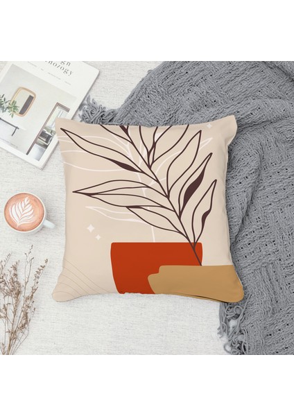 Çift Taraf Baskılı Gizli Di Özel Tasarım Süet Dokulu Kırlent Kılıfı Takımı 57