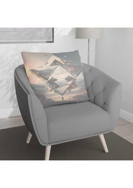 Çift Taraf Baskılı Gizli Di Özel Tasarım Süet Dokulu Kırlent Kılıfı Takımı 115 fırsatları