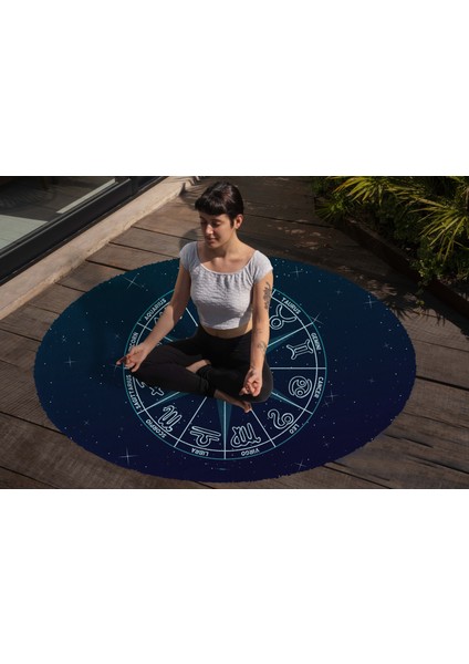 Yoga, Meditasyon,burçlar ve Mandala Temalı, Meditasyon Halısı 79