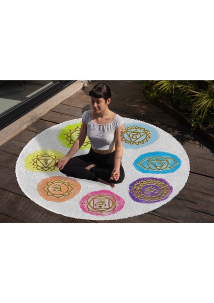 Yoga, Meditasyon,burçlar ve Mandala Temalı, Meditasyon Halısı 91
