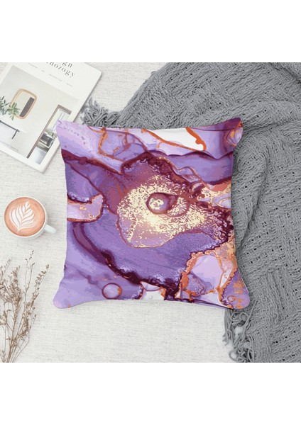 Çift Taraf Baskılı Gizli Di Özel Tasarım Süet Dokulu Kırlent Kılıfı Takımı 01