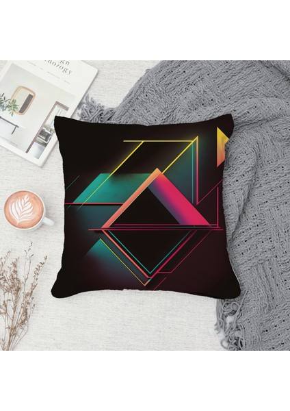 Çift Taraf Baskılı Gizli Di Özel Tasarım Süet Dokulu Kırlent Kılıfı Takımı 92