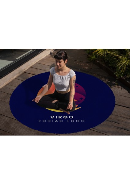 Yoga, Meditasyon,burçlar ve Mandala Temalı, Meditasyon Halısı 106