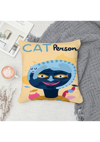 Çift Taraf Baskılı Gizli Di Özel Tasarım Süet Dokulu Kırlent Kılıfı Takımı 09