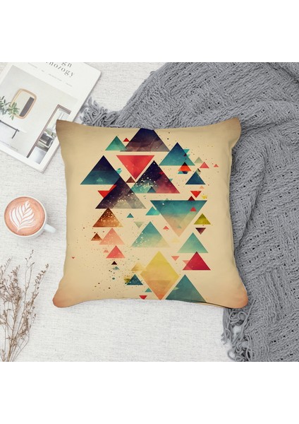 Çift Taraf Baskılı Gizli Di Özel Tasarım Süet Dokulu Kırlent Kılıfı Takımı 108