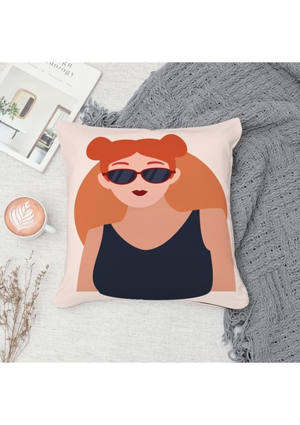 Çift Taraf Baskılı Gizli Di Özel Tasarım Süet Dokulu Kırlent Kılıfı Takımı 180