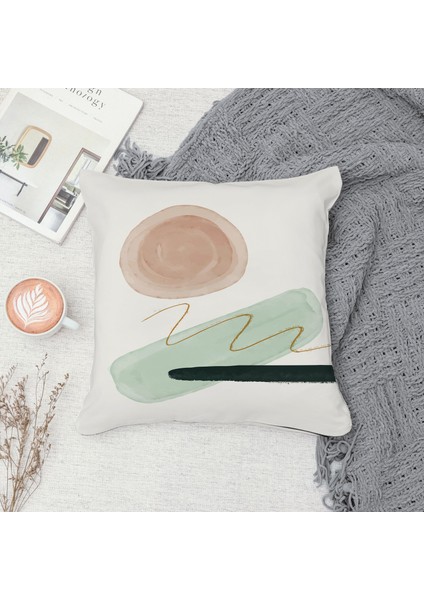 Çift Taraf Baskılı Gizli Di Özel Tasarım Süet Dokulu Kırlent Kılıfı Takımı 241