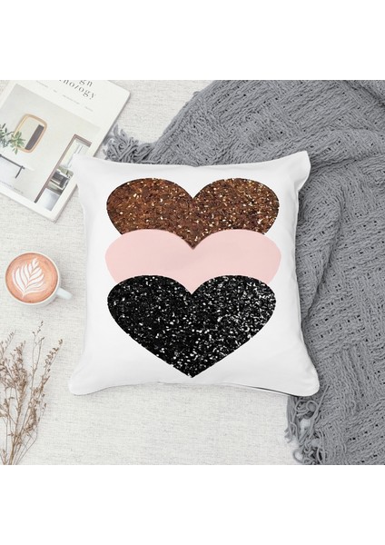 Çift Taraf Baskılı Gizli Di Özel Tasarım Süet Dokulu Kırlent Kılıfı Takımı 123