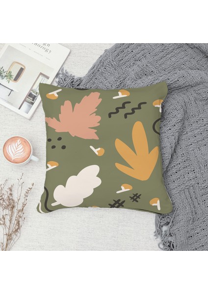 Çift Taraf Baskılı Gizli Di Özel Tasarım Süet Dokulu Kırlent Kılıfı Takımı 187