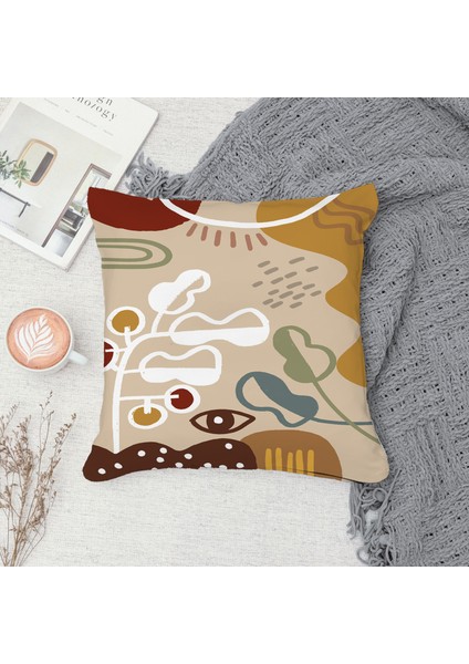 Çift Taraf Baskılı Gizli Di Özel Tasarım Süet Dokulu Kırlent Kılıfı Takımı 27