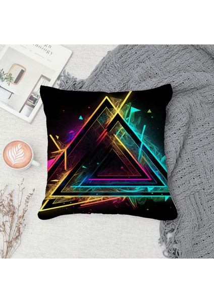 Çift Taraf Baskılı Gizli Di Özel Tasarım Süet Dokulu Kırlent Kılıfı Takımı 91