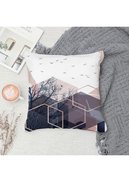 Çift Taraf Baskılı Gizli Di Özel Tasarım Süet Dokulu Kırlent Kılıfı Takımı 120